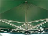 Gazebo pieghevole FleXtents PRO 3x3m Verde, incl. 4 tendaggi decorativi